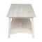 International Concepts Rectangle Bombay Tall Coffee Table, 39.17 W, 21.25 L, 18 in H, Wood, Unfinished OT-4TC - alternate 5